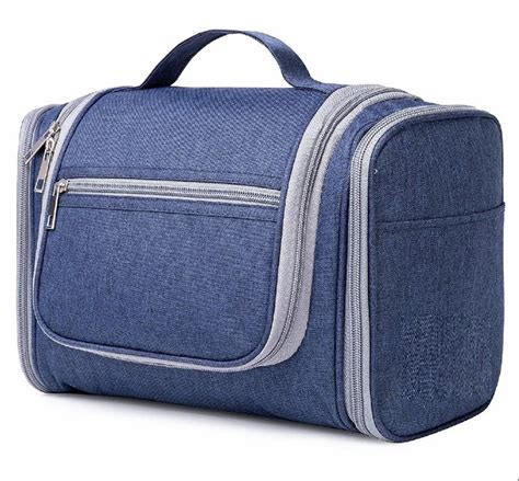 large toiletry bag with compartments.